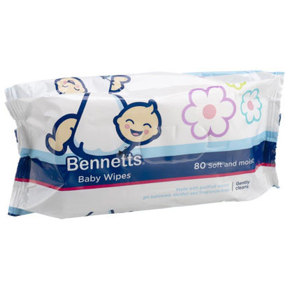 Picture of Bennetts  Baby  Wipes 80's