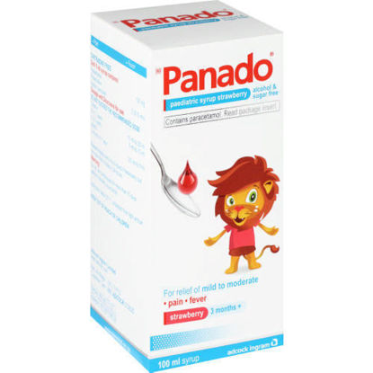 Picture of Panado Paediatric Syrup Strawberry 120mg/5ml 100ml