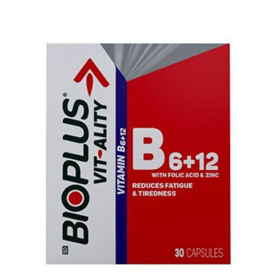 Picture of Bioplus Vit-Ality Vitamin B6+12 Capsules 30's