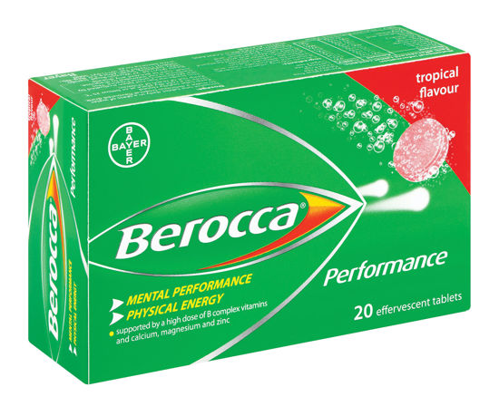 Picture of Berocca Performance Effervescent Tablets Tropical 20's