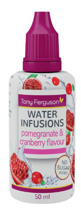 Picture of Tony Ferguson Water Infusion Drops 50ml - Pomegranate and Cranberry