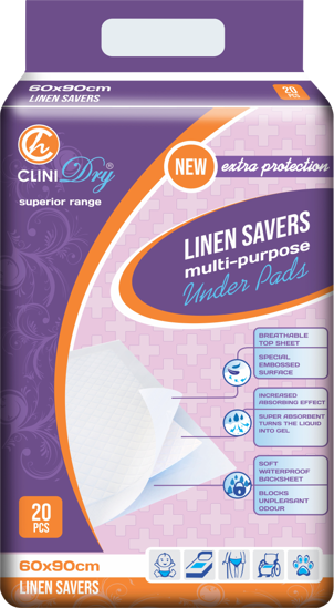 Picture of Clinidry Linen Savers 60X90 20's