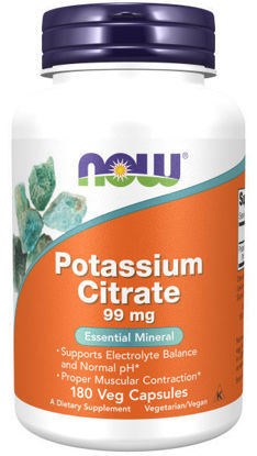 Picture of Now Foods Potassium Citrate Veg Caps 180's