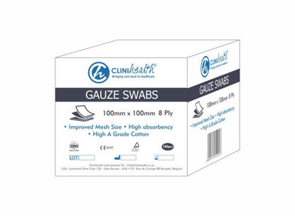 Picture of Clinihealth Gauze Swabs 100X100mm 8 ply 100's