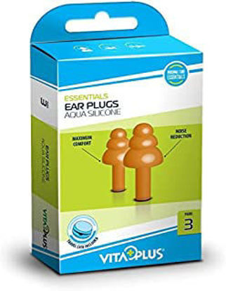 Picture of Vitaplus Aqua Silicone Ear Plugs 3 Pairs