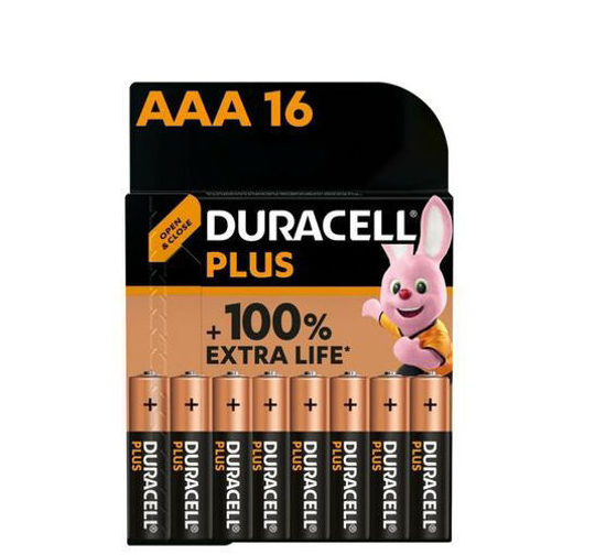 Picture of Duracell Plus Power AAA 16 Batteries