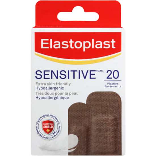 Picture of Elastoplast Sensitive Dark Plasters 20's