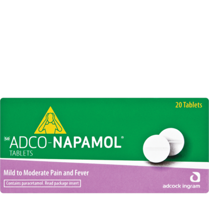 Picture of Adco-Napamol 500mg Tablets 20's