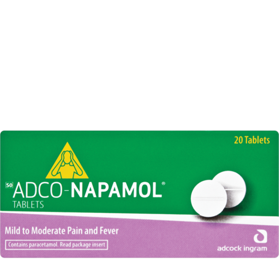 Picture of Adco-Napamol 500mg Tablets 20's