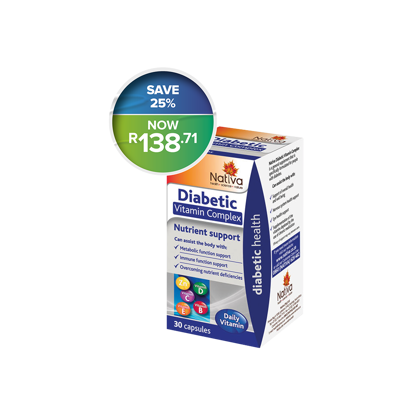 Picture of Nativa Diabetic Vitamin Complex Capsules 30's