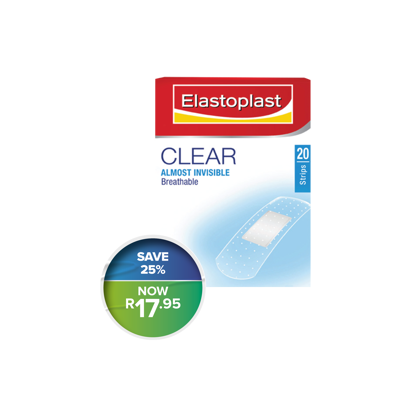 Picture of Elastoplast Clear Plasters 20's