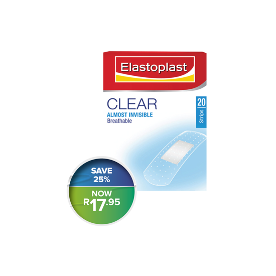 Picture of Elastoplast Clear Plasters 20's