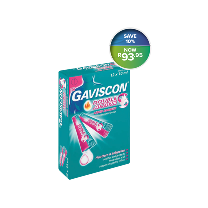 Picture of Gaviscon Double Action Liquid Sachets 12's