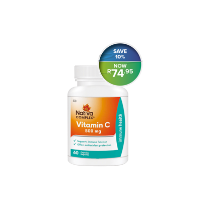 Picture of Nativa Vitamin C 500mg Capsules 60's