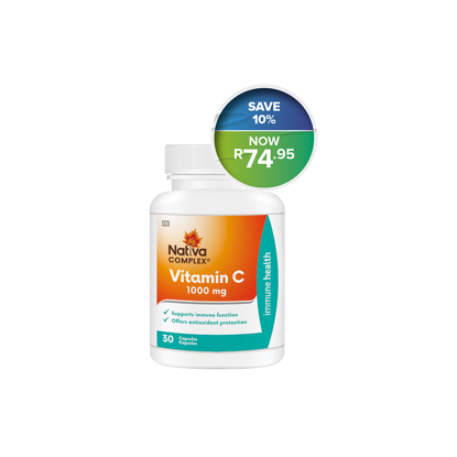 Picture of Nativa Vitamin C 1000mg Capsules 30's