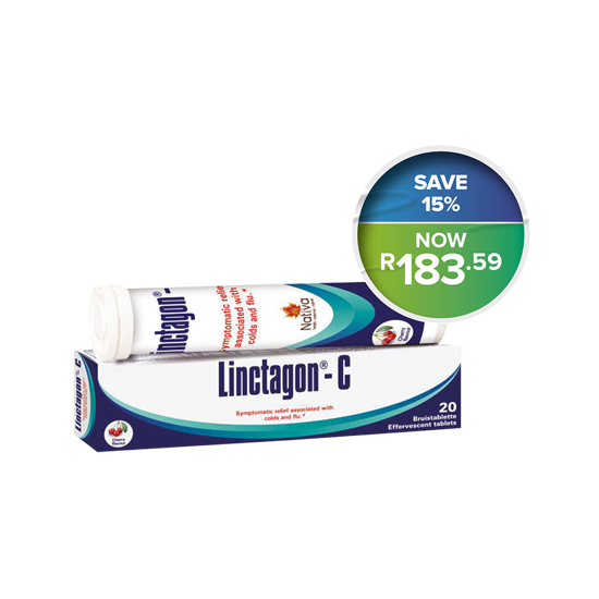 Picture of Linctagon C Effervescent Cherry Tablets 20's