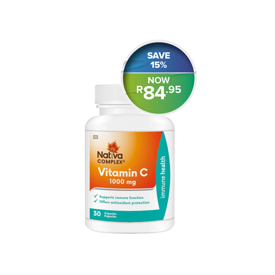 Picture of Nativa Vitamin C 1000mg Capsules 30's