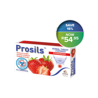 Picture of Prosils Herbal Throat Lozenges  Strawberry flavour 16's