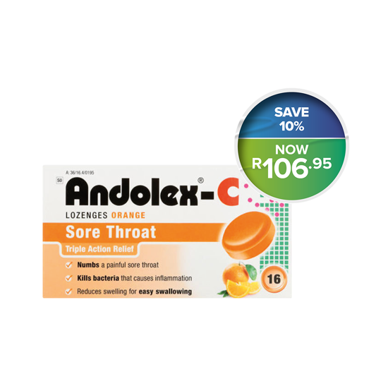 Picture of Andolex-C Orange Lozenges 16's